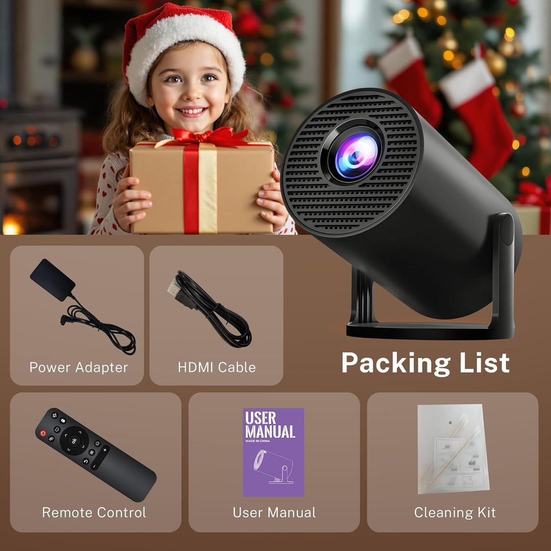 [Aplicaciones integradas y actualizadas en 2025] Mini proyector con...