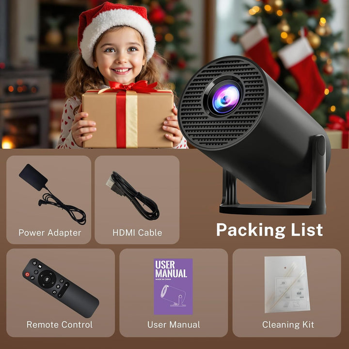 [Aplicaciones integradas y actualizadas en 2025] Mini proyector con...