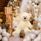 MorisMos Oso de Peluche Gigante Animal de Peluche 3 pies, 36 pulgadas, Oso de Peluche Grande para Decoración de Baby Shower, Animal de Peluche Grande y Suave Juguete de Peluche para Cumpleaños de