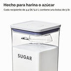 OXO Good Grips - Juego de contenedores POP preetiquetados de 2 piezas con cuchara