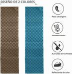Almohadillas de espuma para acampar para senderismo, colchón ultraligero de celda cerrada, tapete suave impermeable para adultos, esterillas anchas de picnic y yoga, almohadilla de dormir plegable