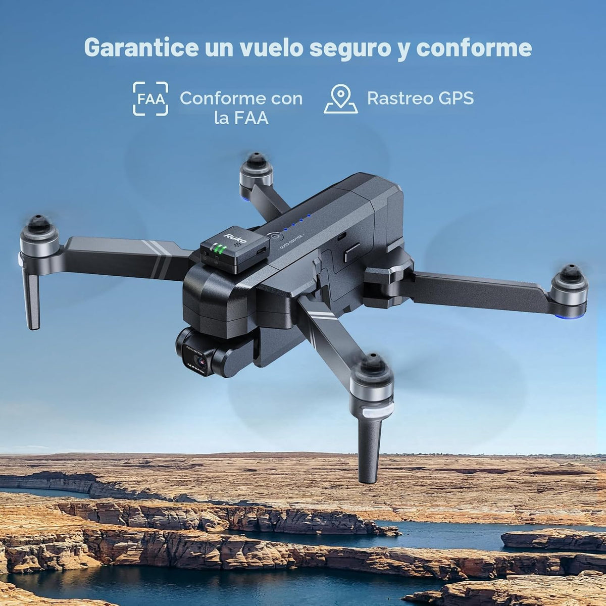 Ruko F11PRO 2 Drone con cámara 6K y módulo R111S RID con rastreador GPS