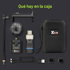 Xvive Sistema inalámbrico de guitarra acústica U8 2.4GHz transmisor y receptor