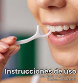 AZEN 1500 unidades de hilo dental a granel, palillos de hilo dental...