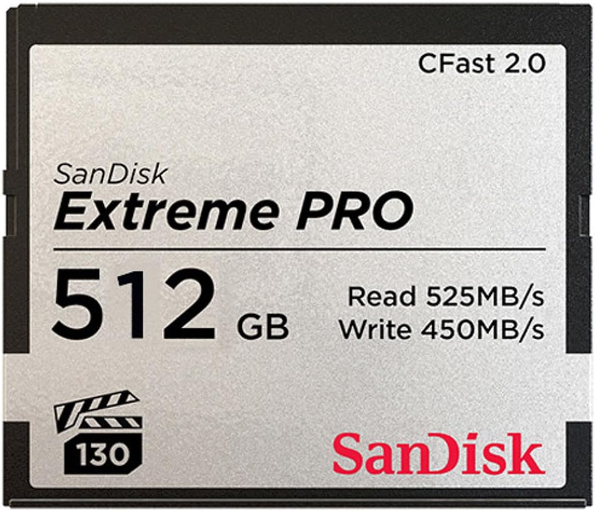 SanDisk Tarjeta Extreme Pro CFast de 512 GB modelo