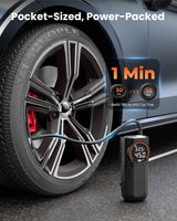 ETENWOLF S1 Compresor de aire portátil para inflar neumáticos, bomb...