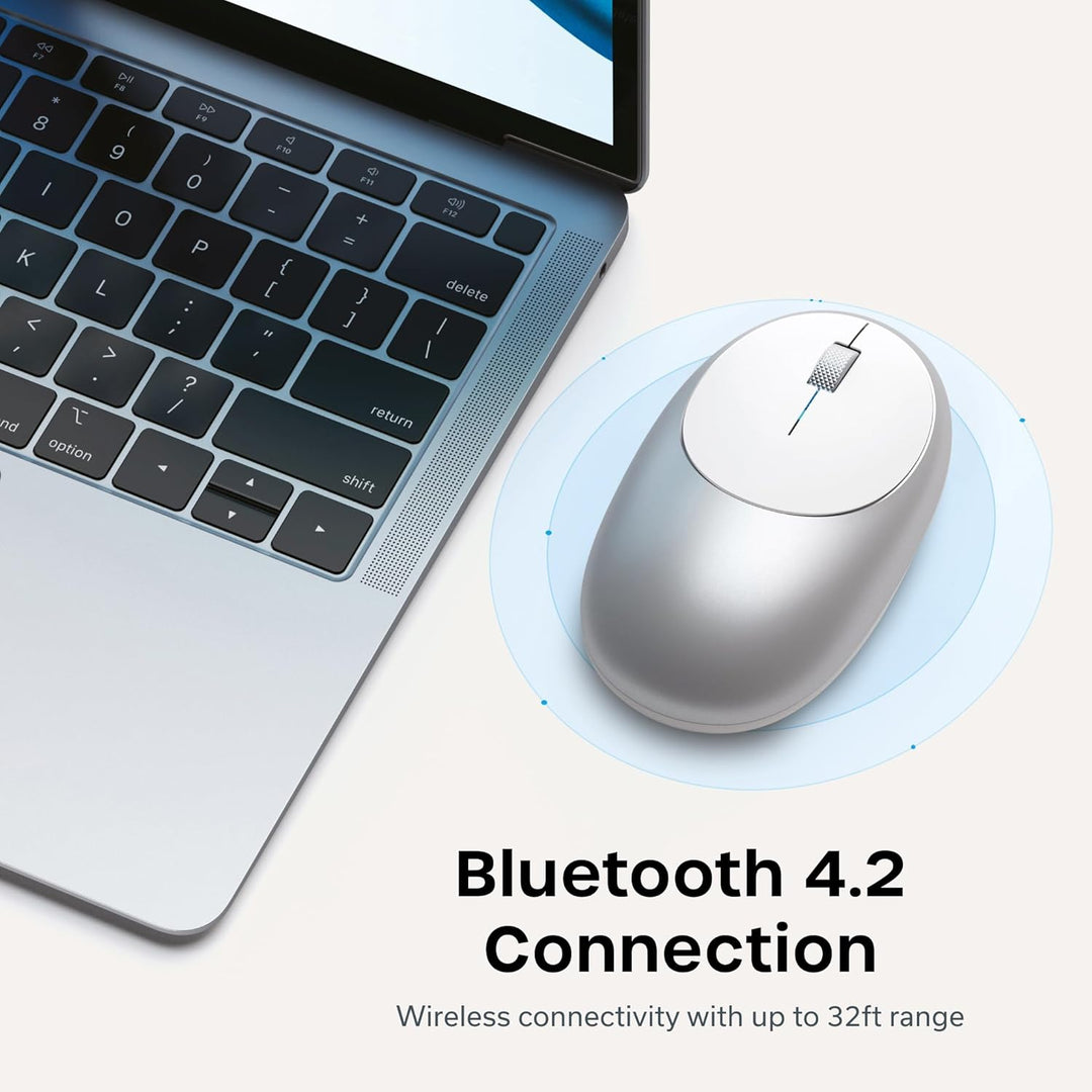 Satechi M1 - Mouse inalámbrico Bluetooth, recargable USB-C, compact...