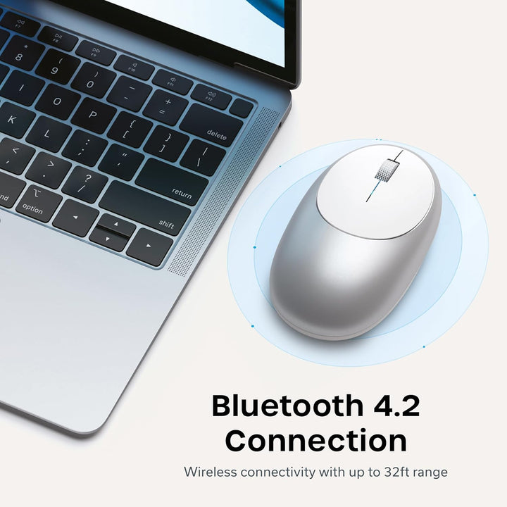 Satechi M1 - Mouse inalámbrico Bluetooth, recargable USB-C, compact...