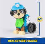 PAW Patrol, Vehículo de Rescate de Dinosaurios de Rex - Camión de Juguete con Figura de Acción Coleccionable, Juguetes para Niños y Niñas de 3 años en Adelante, Desarrollados con el Medio Ambiente en