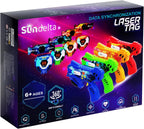Juego de 4 pistolas láser recargables con sensores de 360° para niños y adolescentes, pistola de etiqueta Lazer con chaleco, regalo ideal para niños y niñas a partir de 6 años, juegos para