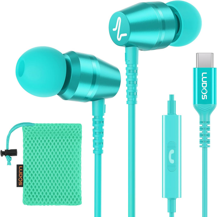 LUDOS OMNITONE Auriculares USB C para iPhone 16 15 Pro Max Plus iPa...