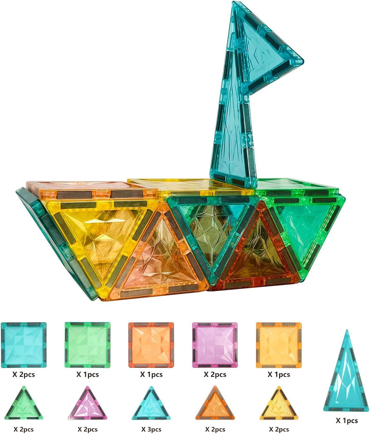 YRZtiles Juego de azulejos magnéticos de 100 piezas para niños, blo...