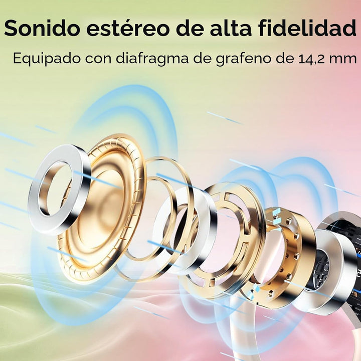 Aptkdoe Auriculares inalámbricos Bluetooth 5.4 de 75 horas para dep...