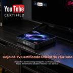 Android TV Box 14.0, YouTube certificado 4K 4GB/32GB RK3539 10/100M Ethernet