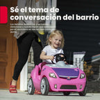 Step2 Whisper Ride II Kids Push Cars, Ride en Car, Seat Belt, Horn, Toddlers Ages 1.5 – 4 Years Old, Max Weight 50 lbs., Quick Storage, Stroller Substitute, Pink