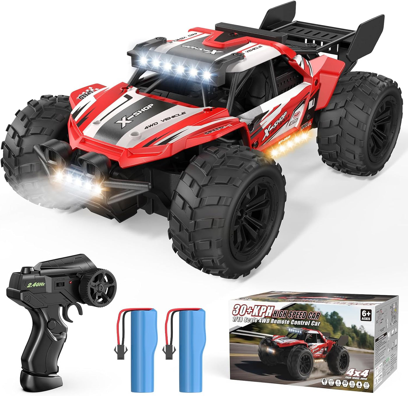 Scientoy Auto de control remoto 30KPH de alta velocidad