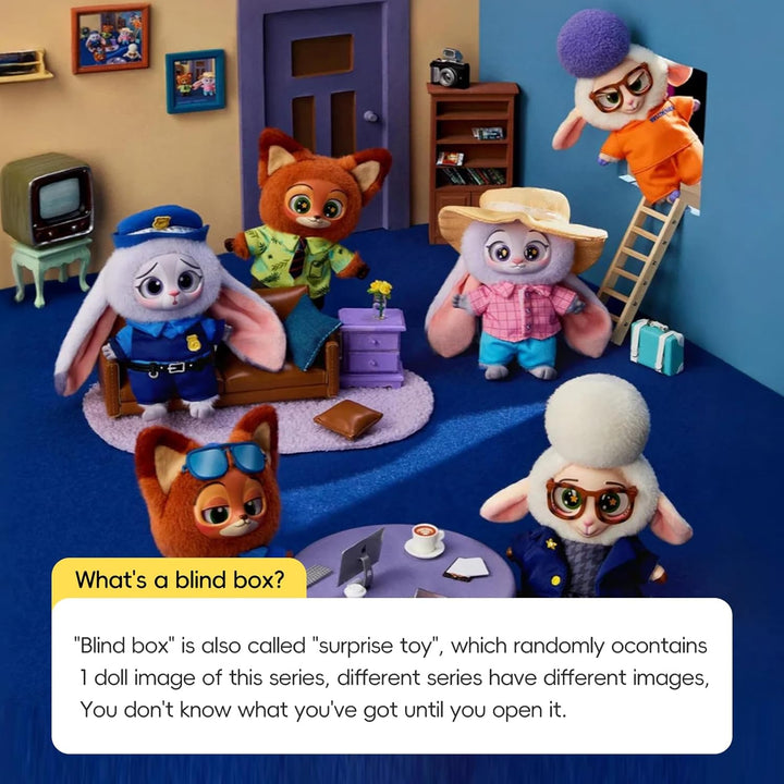 MINISO Caja ciega de peluches de vinilo suave de Disney