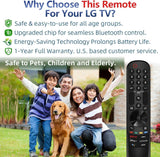 Repuesto para control remoto LG TV, para todos los controles remoto...