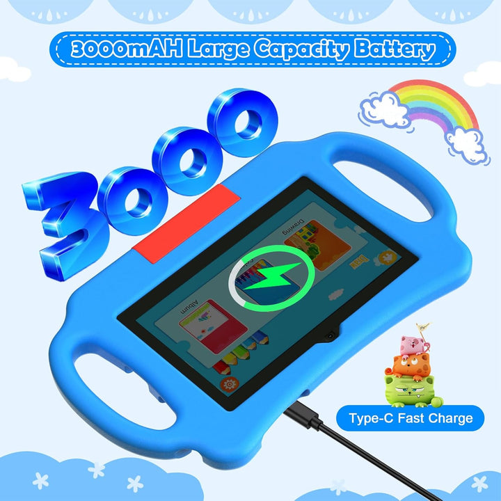Nyxolaria Tableta para niños de 7 pulgadas Android 12.0 para niños...