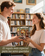 CUTEBEE Kit de rincón de libros - Kit de casa de muñecas en miniatura para