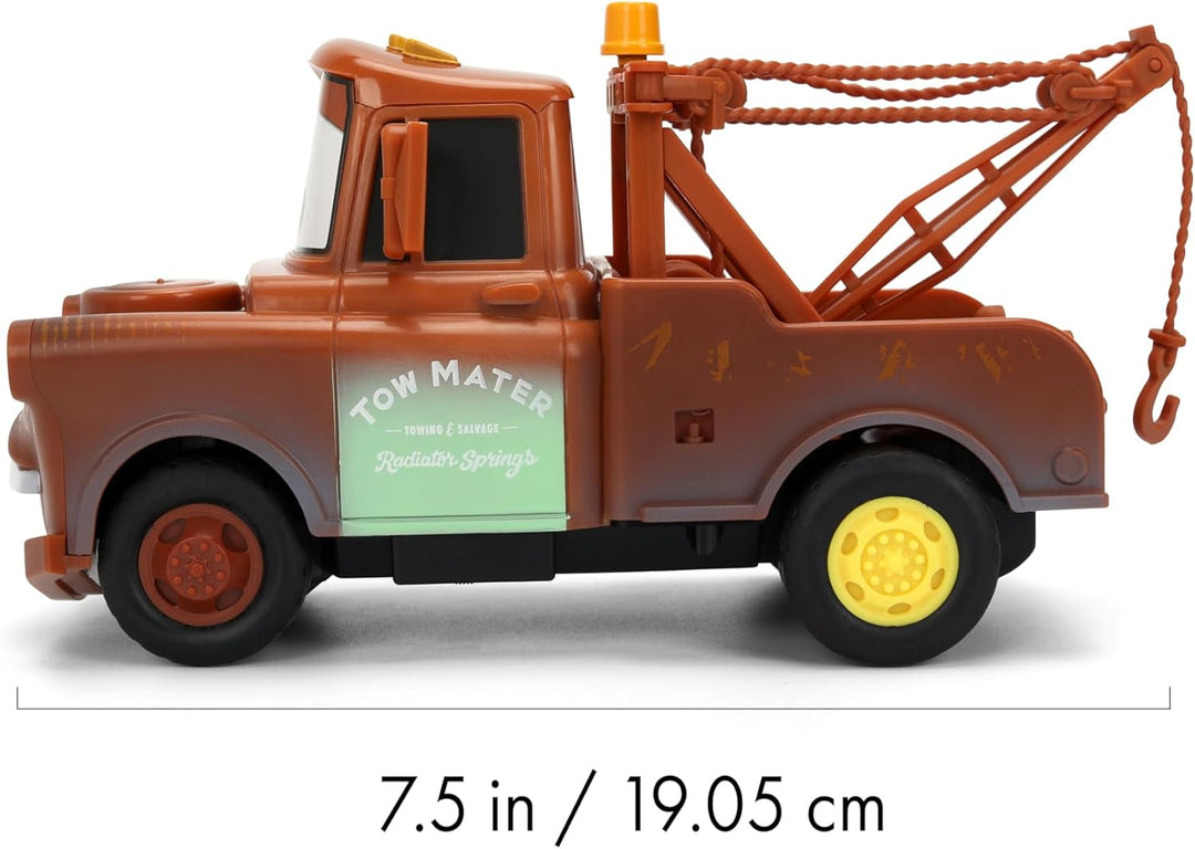 Jada Disney Pixar Cars Turbo Racer Tow Mater - Vehículo RC a escala...