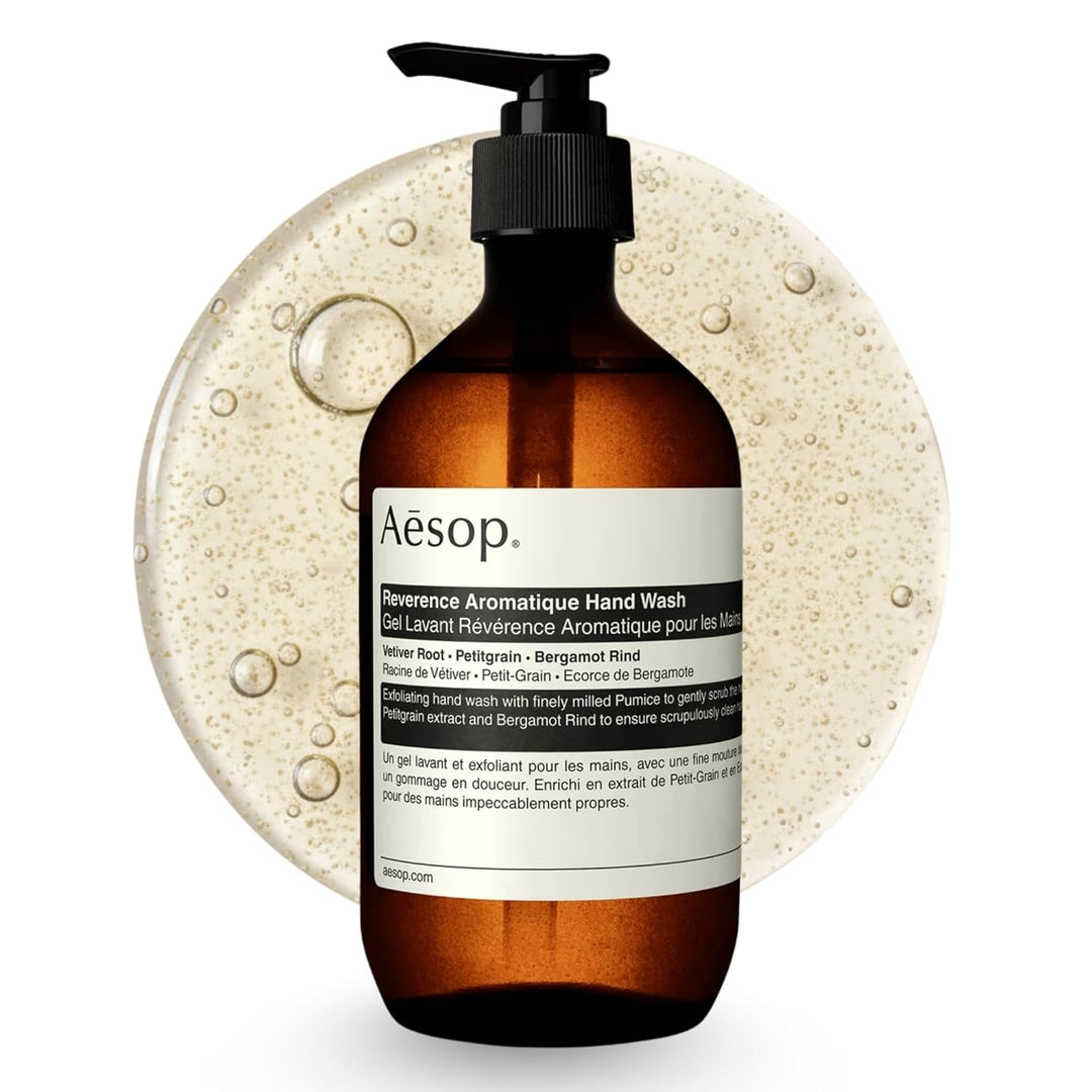 Aesop Reverence Aromatique - Jabón exfoliante de manos con piedra p...