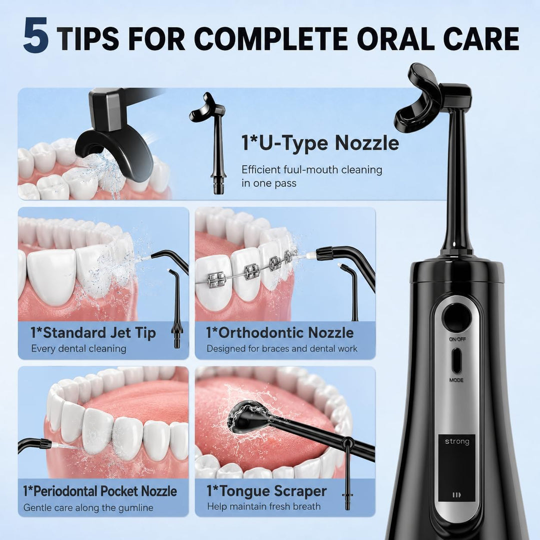 Selección de hilo dental de agua para dientes, hilo dental portátil...