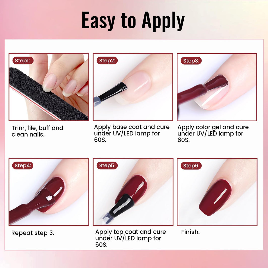 JODSONE - Kit de esmalte de uñas de gel con lámpara ultravioleta, 3...