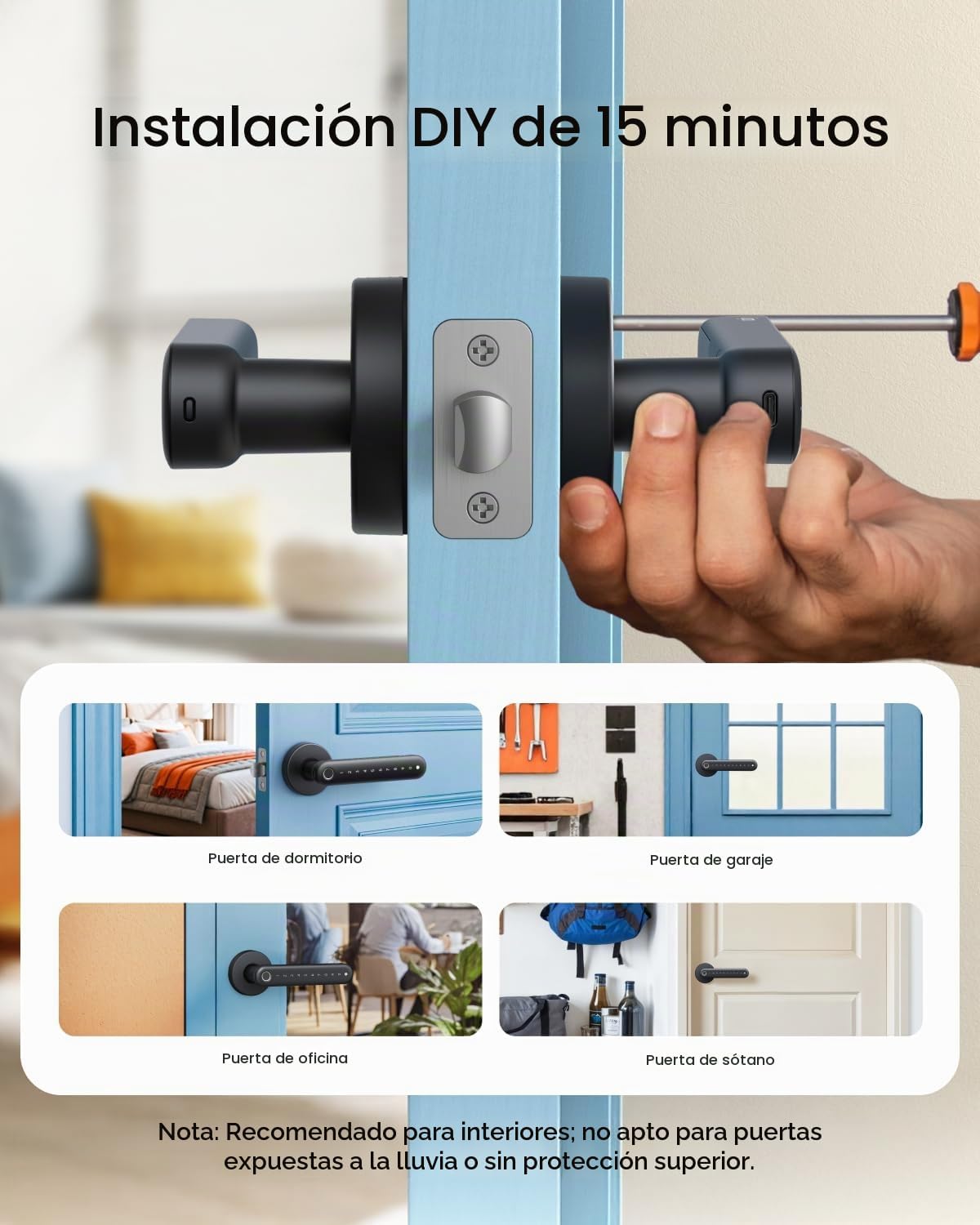 eufy Security Smart Lock FamiLock C32 - Paquete de 2, cerradura de huellas