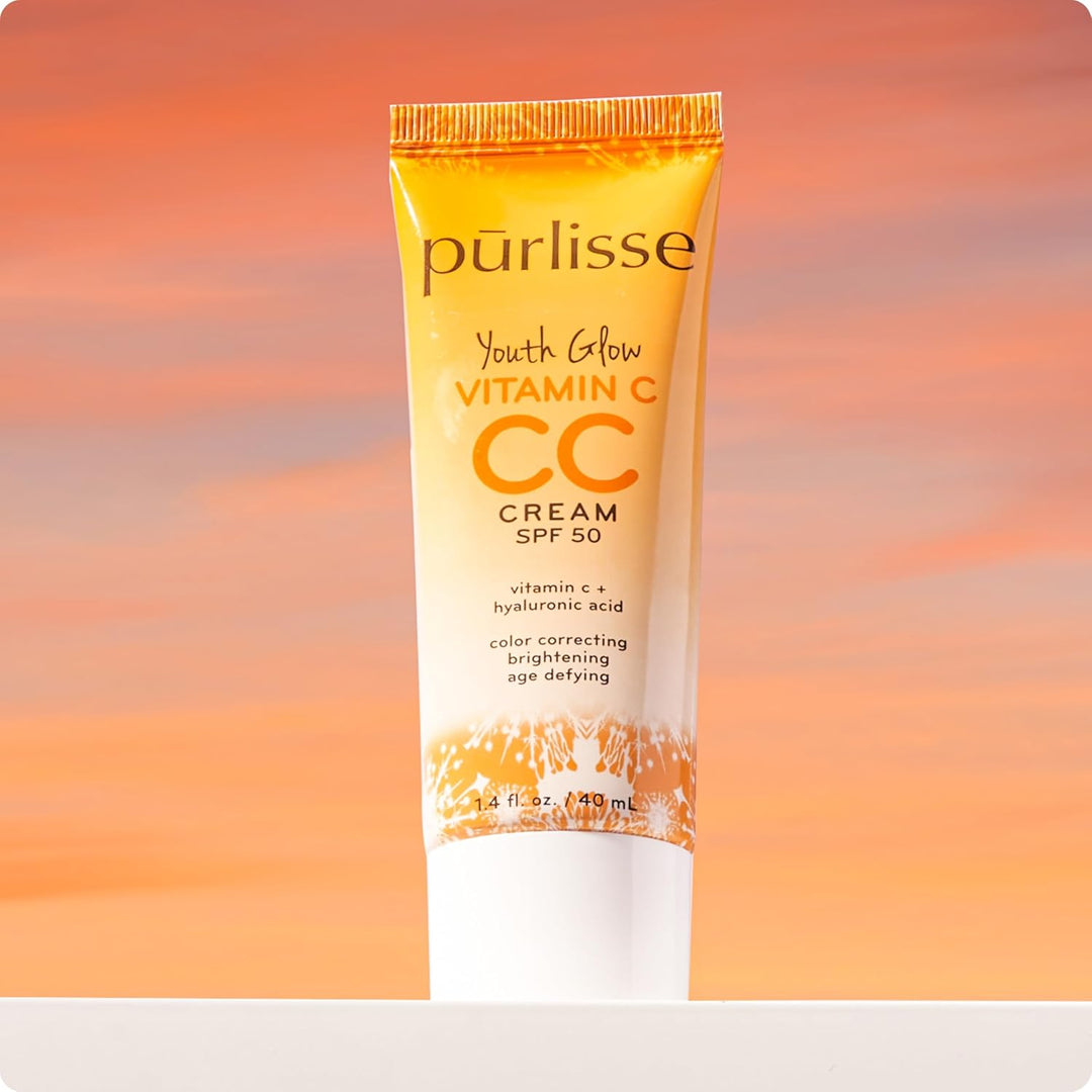 pūrlisse Youth Glow Vitamina C CC Crema con SPF 50 \u2013 Corrector...