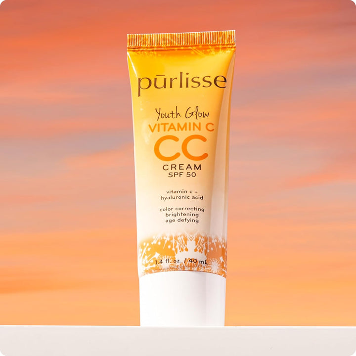 pūrlisse Youth Glow Vitamina C CC Crema con SPF 50 \u2013 Corrector...
