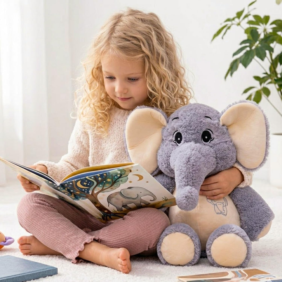 GailiMaiYa Animal de peluche de elefante de 21 pulgadas, juguete de...