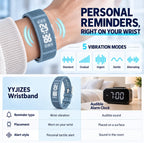 Nueva actualización para 2027 Reloj despertador para personas que duermen pesadas, pulsera vibratoria, pulsera de choque para adolescentes, reloj silencioso para niños, para despertador