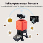 Comedero automático para perros de 14 litros para razas grandes, capacidad extragrande, antibloqueo, dispensador automático de alimentos para perros, fuente de alimentación doble, cuenco de acero