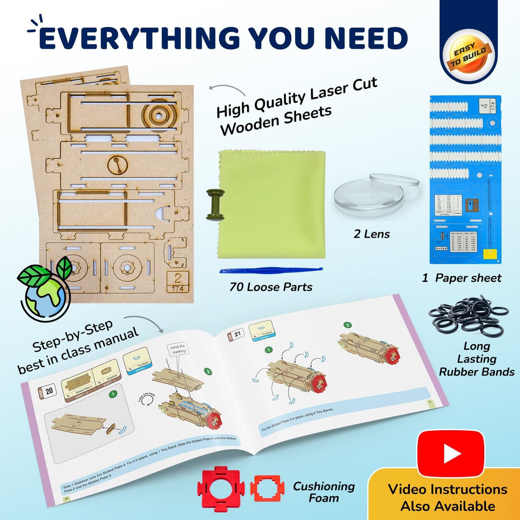 Smartivity Juguete STEM para telescopio de bricolaje para niños de 8 a 14
