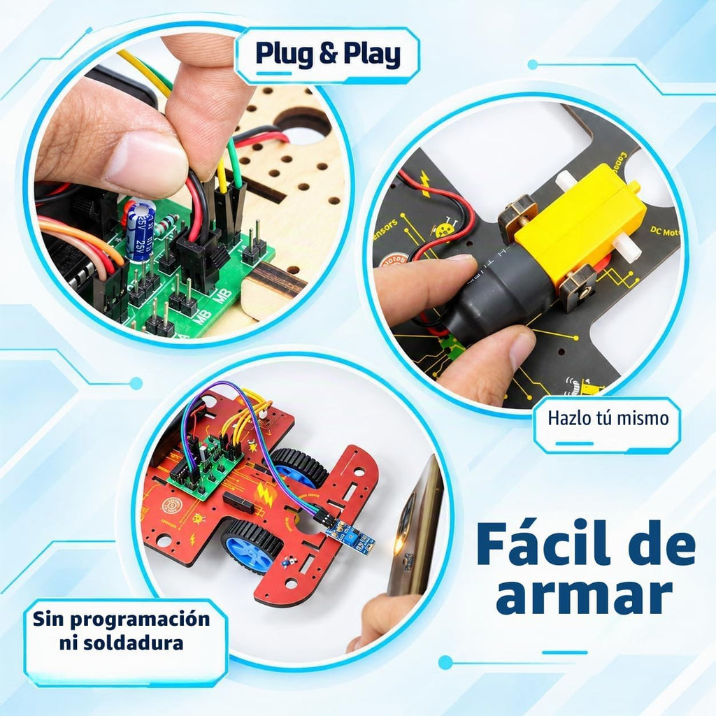 Butterfly EduFields Kit de Robótica y Electrónica STEM 10 en 1 para niños Ages 8-12