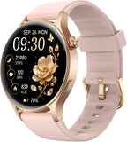 Fitpolo - Reloj inteligente para mujer, rastreador de fitness AMOLED de