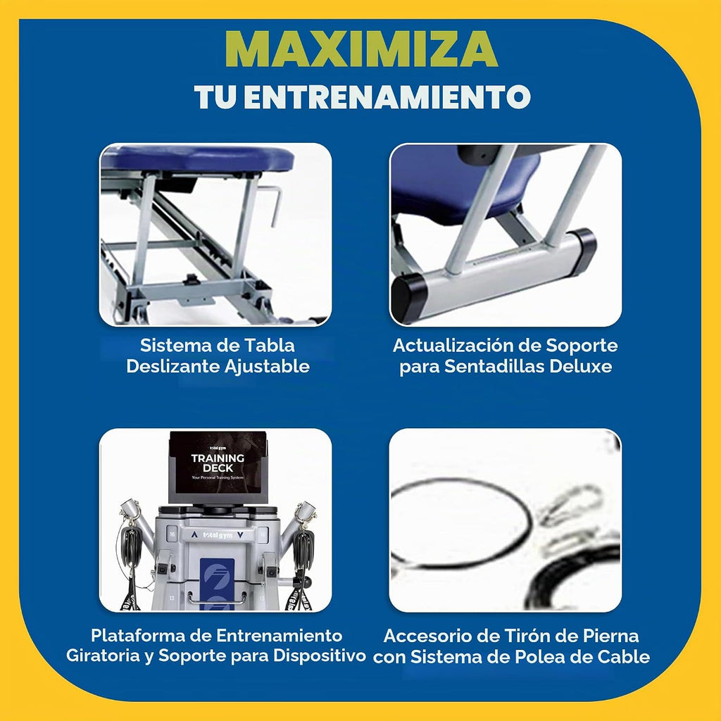 Total Gym Evolve Home Gym, 16 niveles de resistencia, más de 100 ejercicios