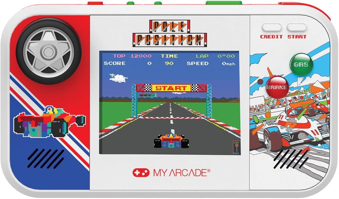 My Arcade Pole Position Pocket Player Max: Juegos para niños, Contr...
