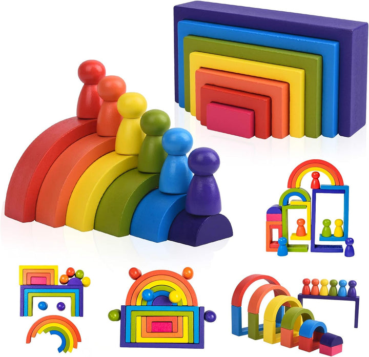 BOZE SUPOD Juguetes de madera, juguetes Montessori para niños de 3,...