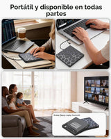 ASHDOL Unidad externa de CD y DVD, 8 en 1 USB 3.0 y lector de disco...