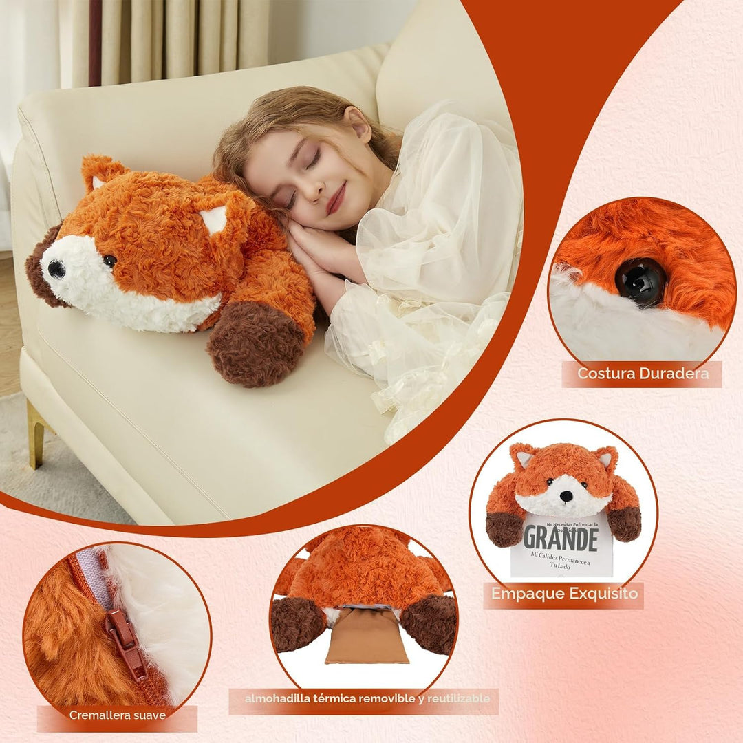 GILFWM 63,5 cm 2,27 kg Animales de peluche con peso Zorro, peluche...
