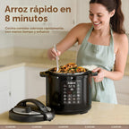 Olla a presión eléctrica 12 en 1 de 8 cuartos de galón, 1200W olla de presión multicooker con olla de acero inoxidable, olla arrocera lenta, saltear, vaporera, yogur y calentador de alimentos