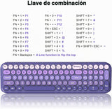 MOFII Combo de teclado y mouse inalámbricos, teclado pequeño compac...