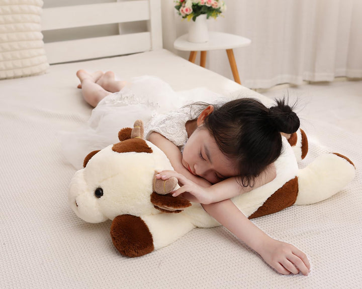 YESGIRL Animales de peluche con peso de vaca de 25.6 pulgadas, 5 li...