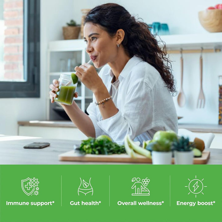 Paradise Herbs ORAC Energy Greens, superalimento en polvo de bayas,...