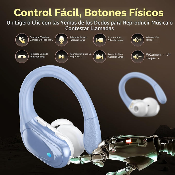 HAOYUYAN Auriculares inalámbricos, auriculares Bluetooth, auricular...