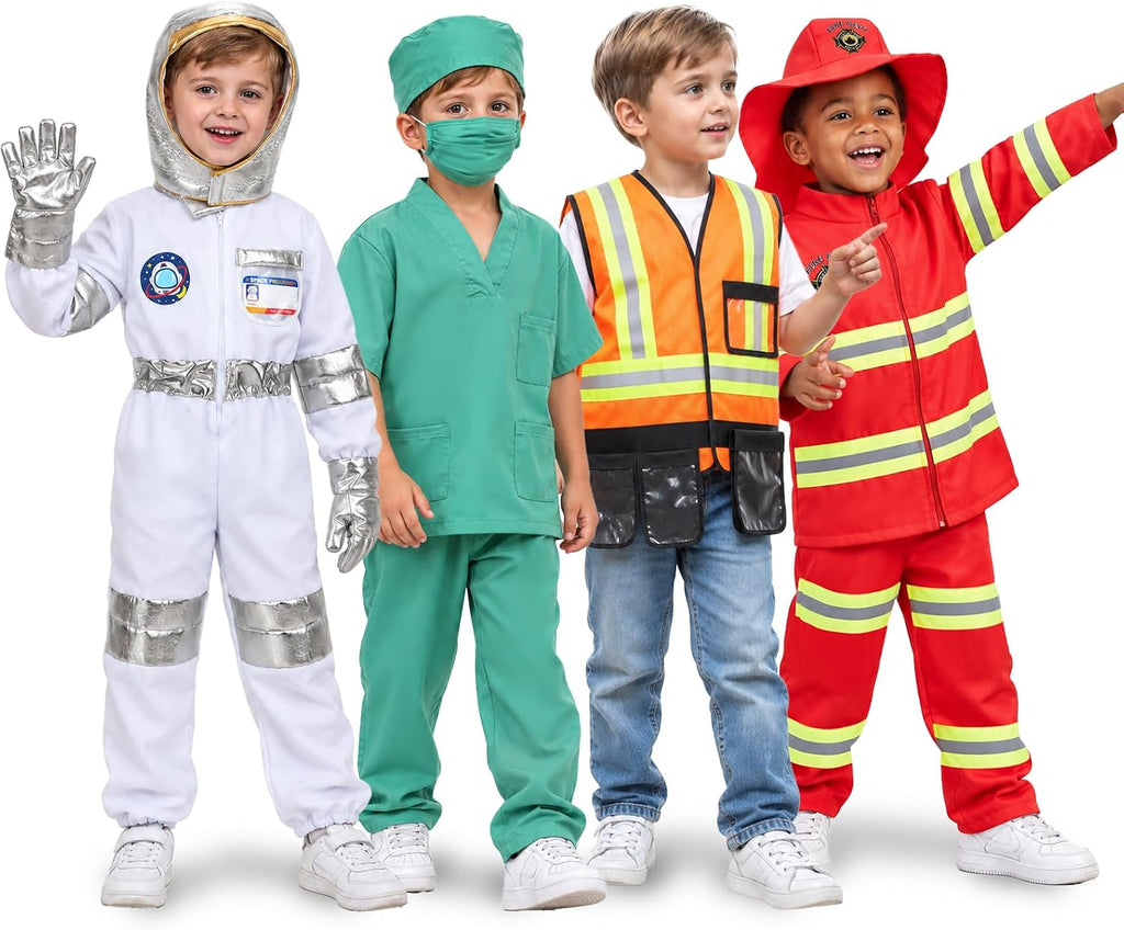 Ropa de vestir profesional para niños de 4, 5, 6, 7, 8 años, 4 en 1