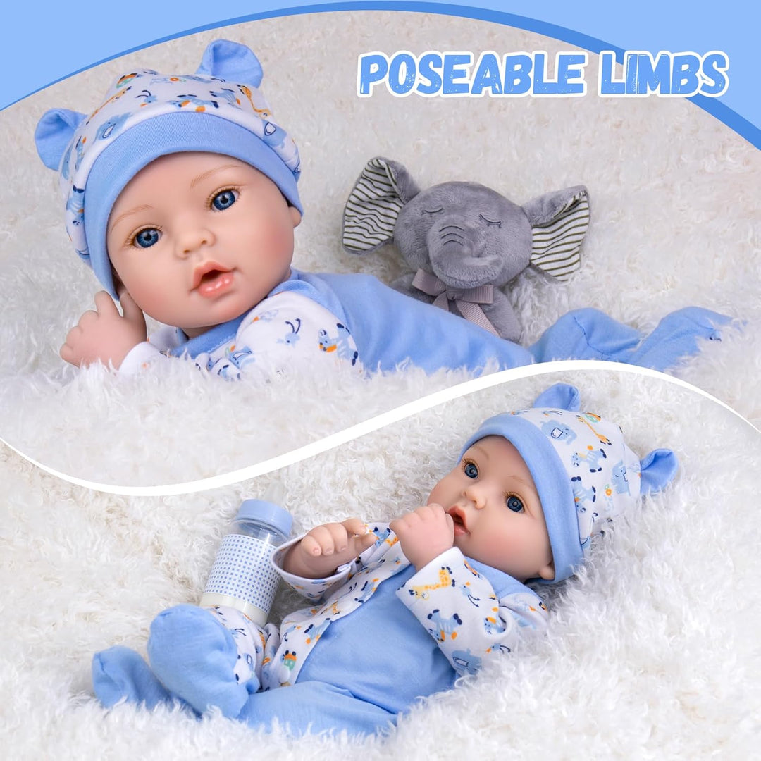Aori Reborn Baby Dolls Boy - Muñeca realista de bebé recién nacido...