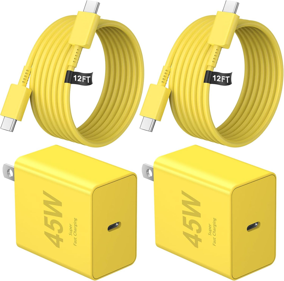 Cargador USB C tipo C cargador de carga rápida 12FT 45W Samsung